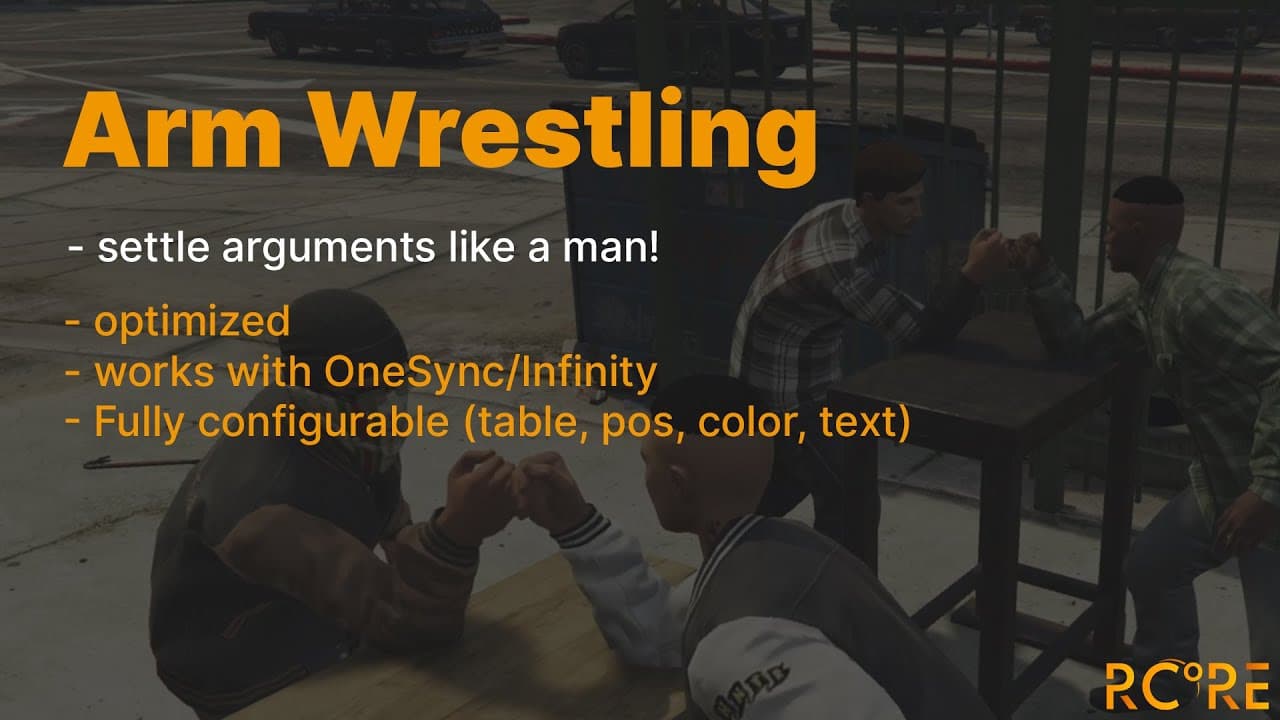 FiveM Arm Wrestling resource (QBCore, ESX, Standalone)