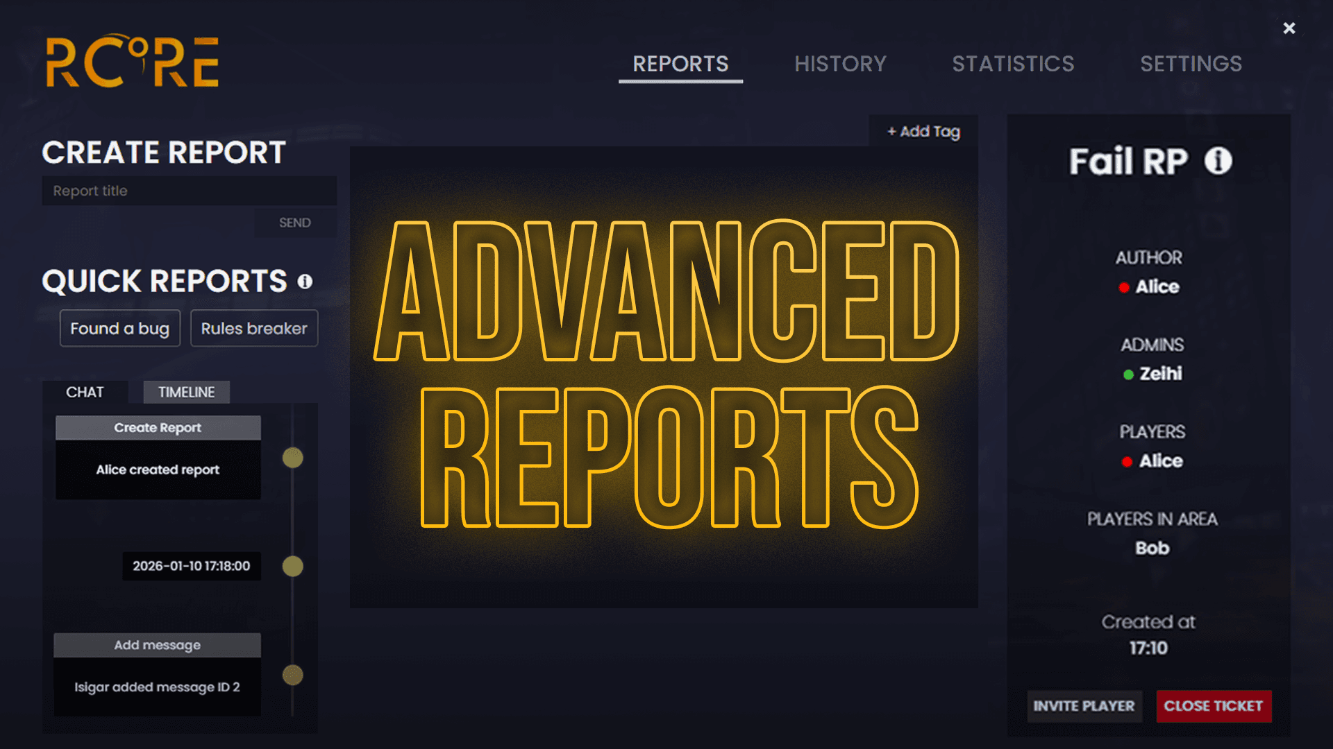 Reports - advanced report system