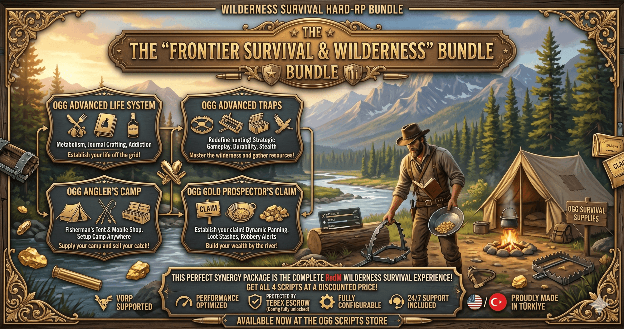 The "Frontier Survival & Wilderness" Bundle | Ultimate Hard-RP Experience