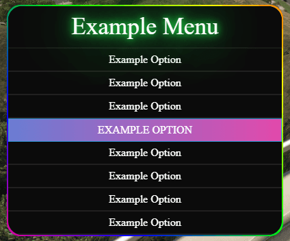 Menu Default BulgaR Redesign (ESX)