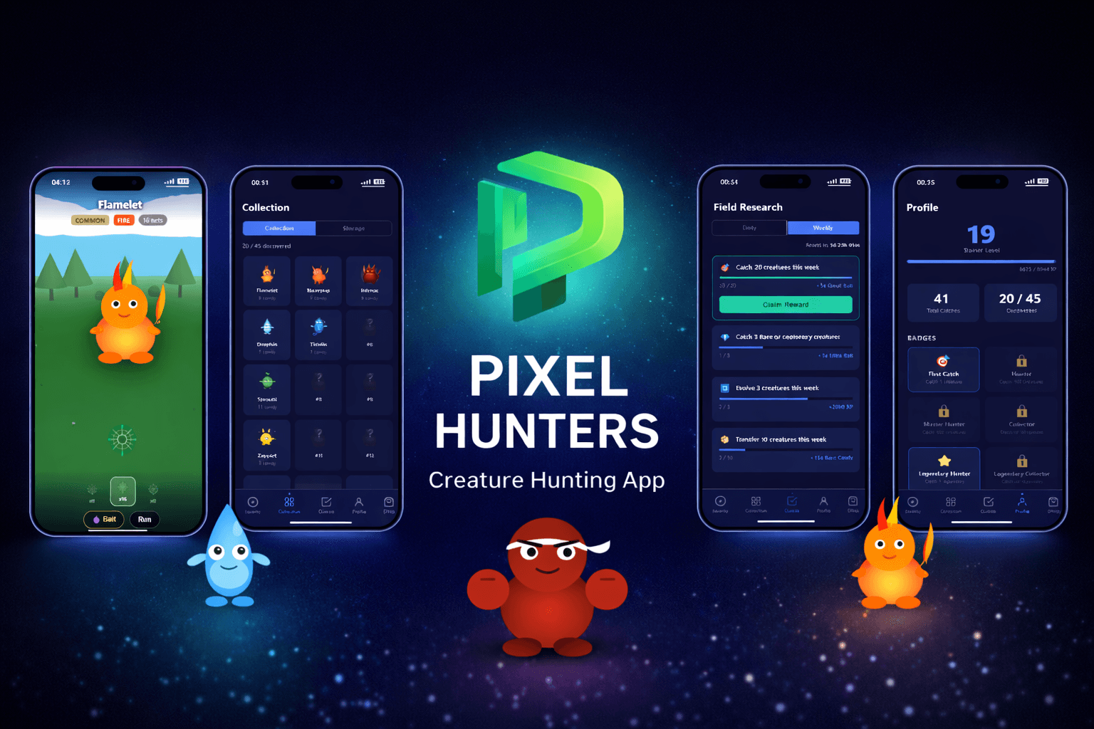 PixelHunters | Creature Catching App
