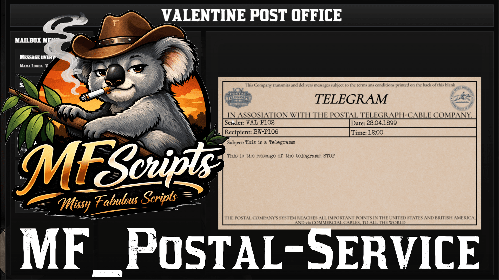 MF_Postal_Service - An immersive Mailing Script