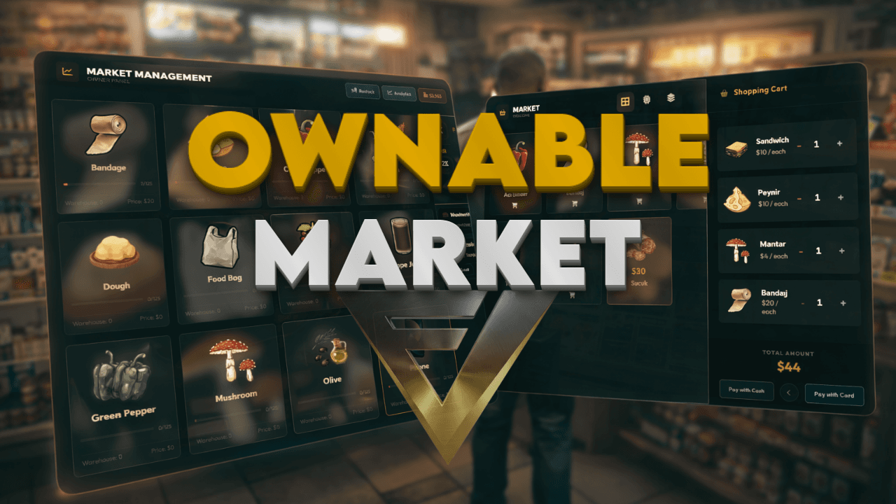 fiveLib - Ownable Market [ALL FRAMEWORK]