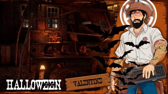 Valentine celebrates Halloween