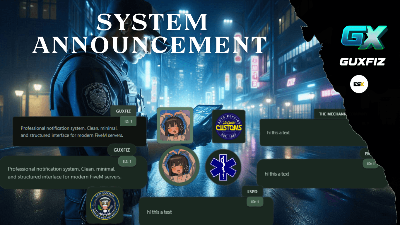 SYSTEM ANNOUNCEMENT