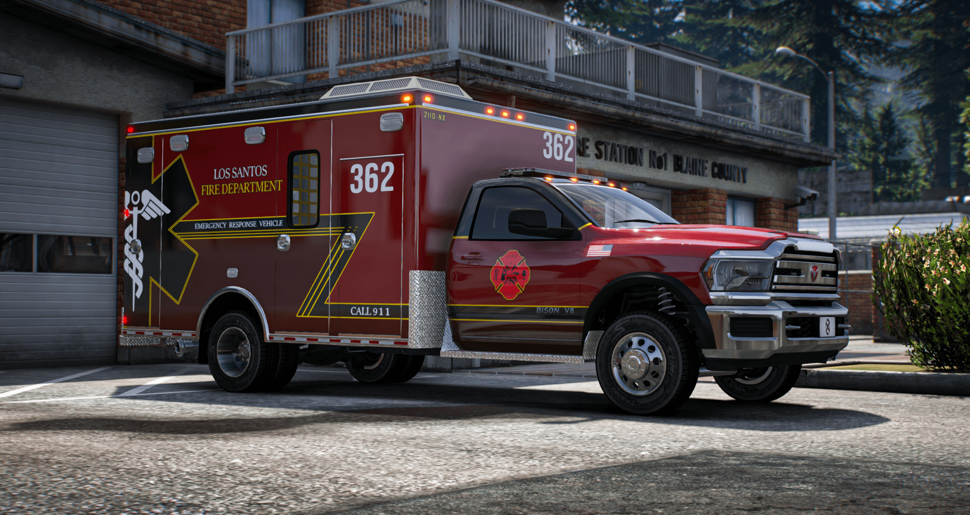 EMS Ambulances Type 1 + Animated Gurney Bundle