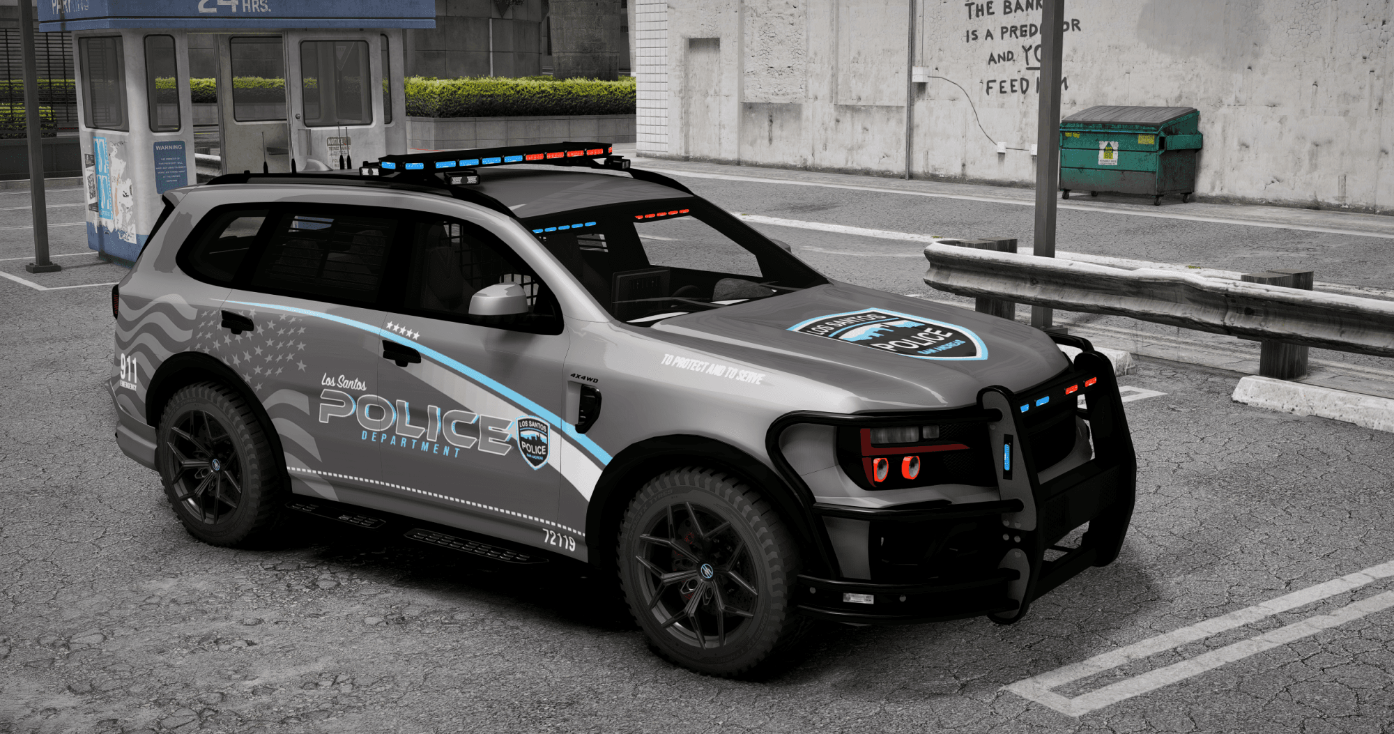 Ubermacht Everglade US Police - Marked / Unmarked - 4 Department Liveries - NON ELS