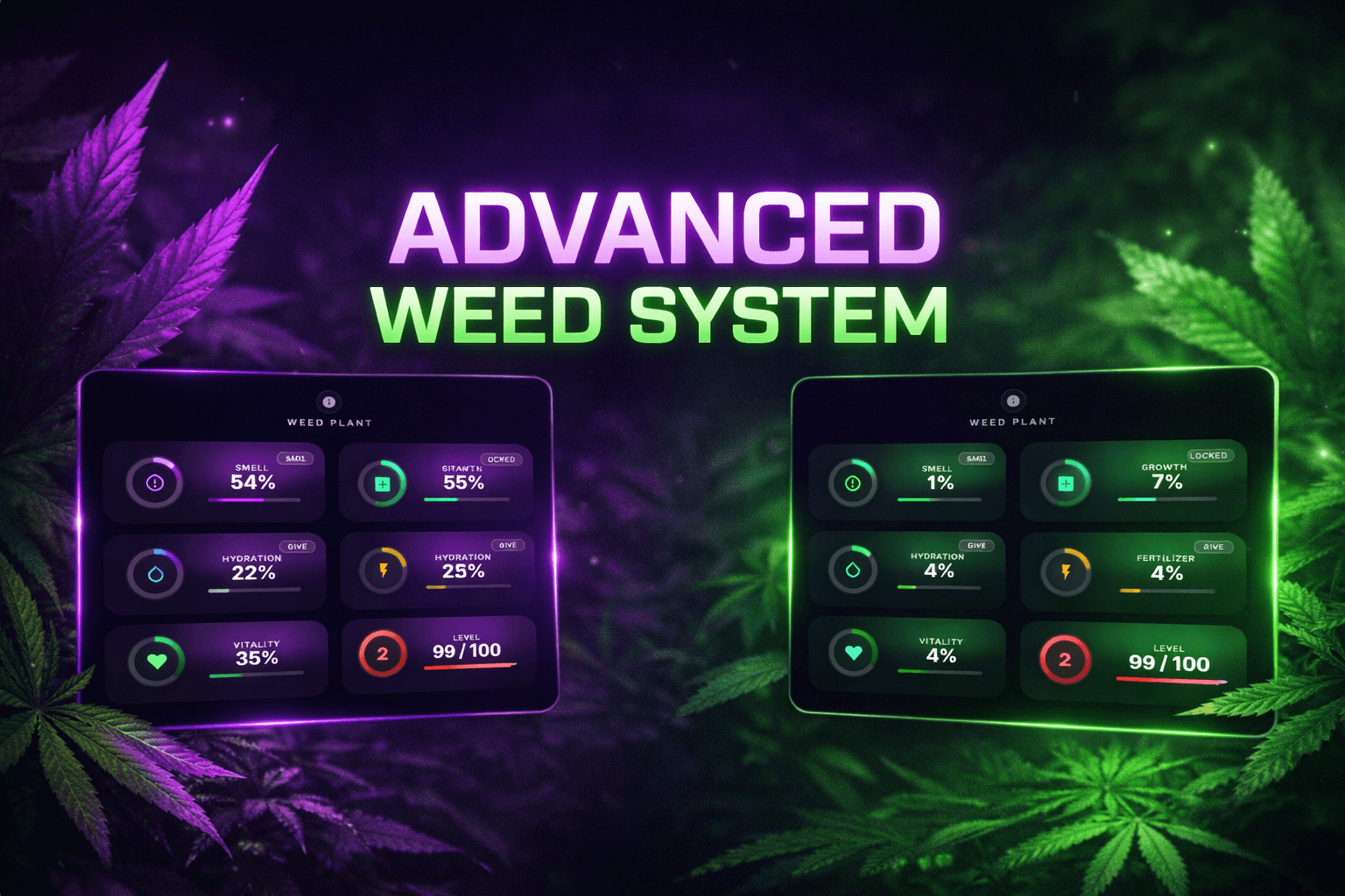 fiveLib - Advanced Weed System [QB-ESX ONLY]