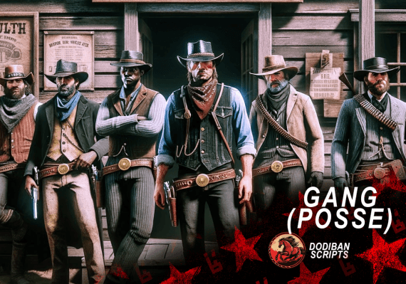 GANG POSSE Gangs system and Zones Script for RedM - VORPcore &  RSG  - OPENSOURCE