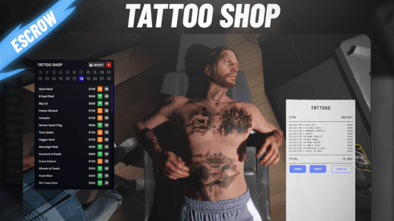 VMS Tattoo Shop (Escrow)
