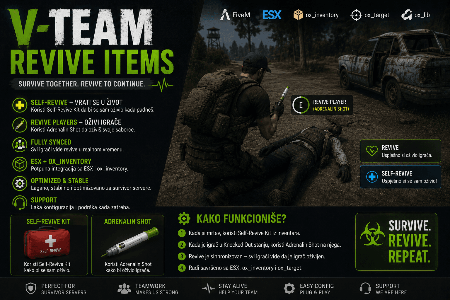 V-TEAM Revive Items