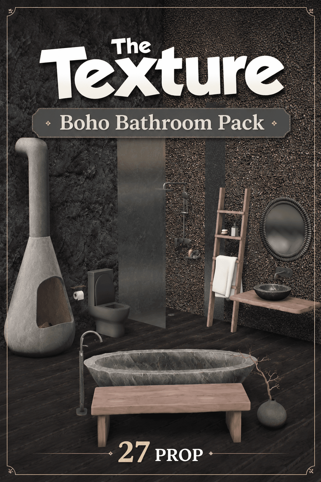 Boho Bathroom Prop Pack