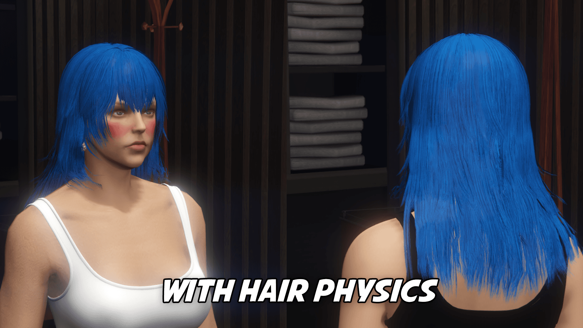 Shoulder Length Bangs (+Physics)