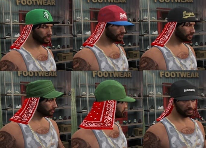 Bandana with Physics for Hat [Addon]