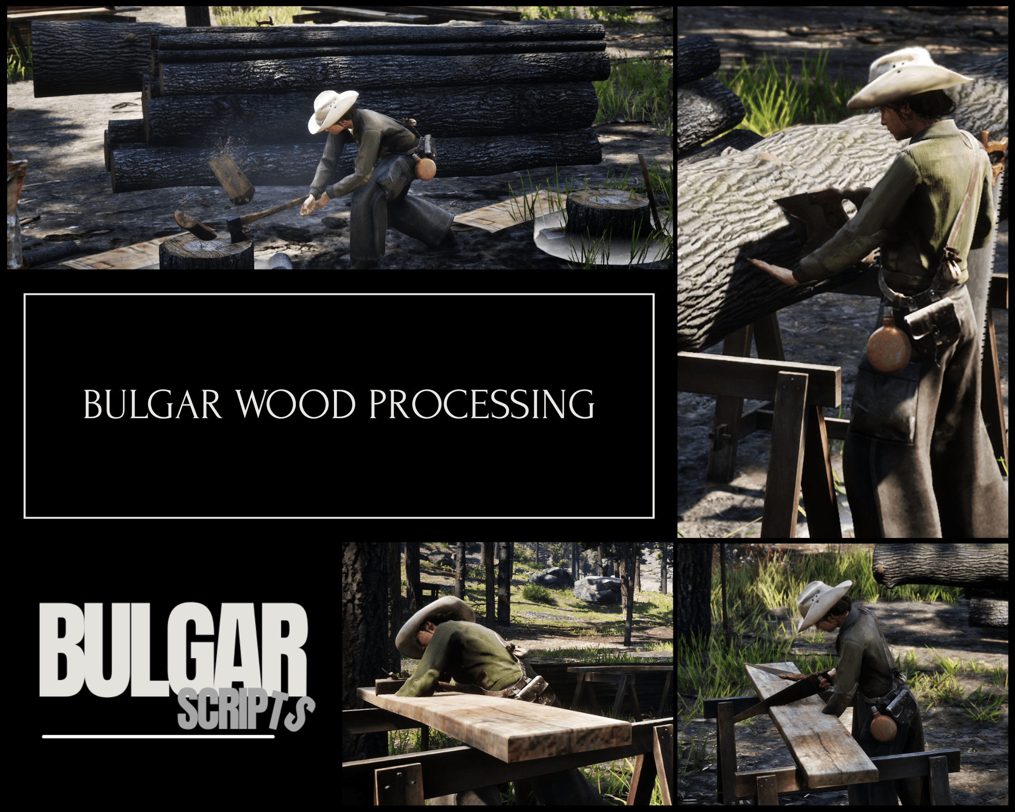 BulgaR Wood Processing [VORP] & [REDEMRP] & [QBRCore] & [RSGCore] & [OTHER]